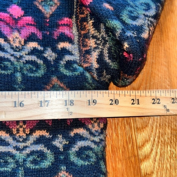 Icelandic Design Atlandia small lined cardigan sweater wool Nordic geometric - Picture 3 of 10